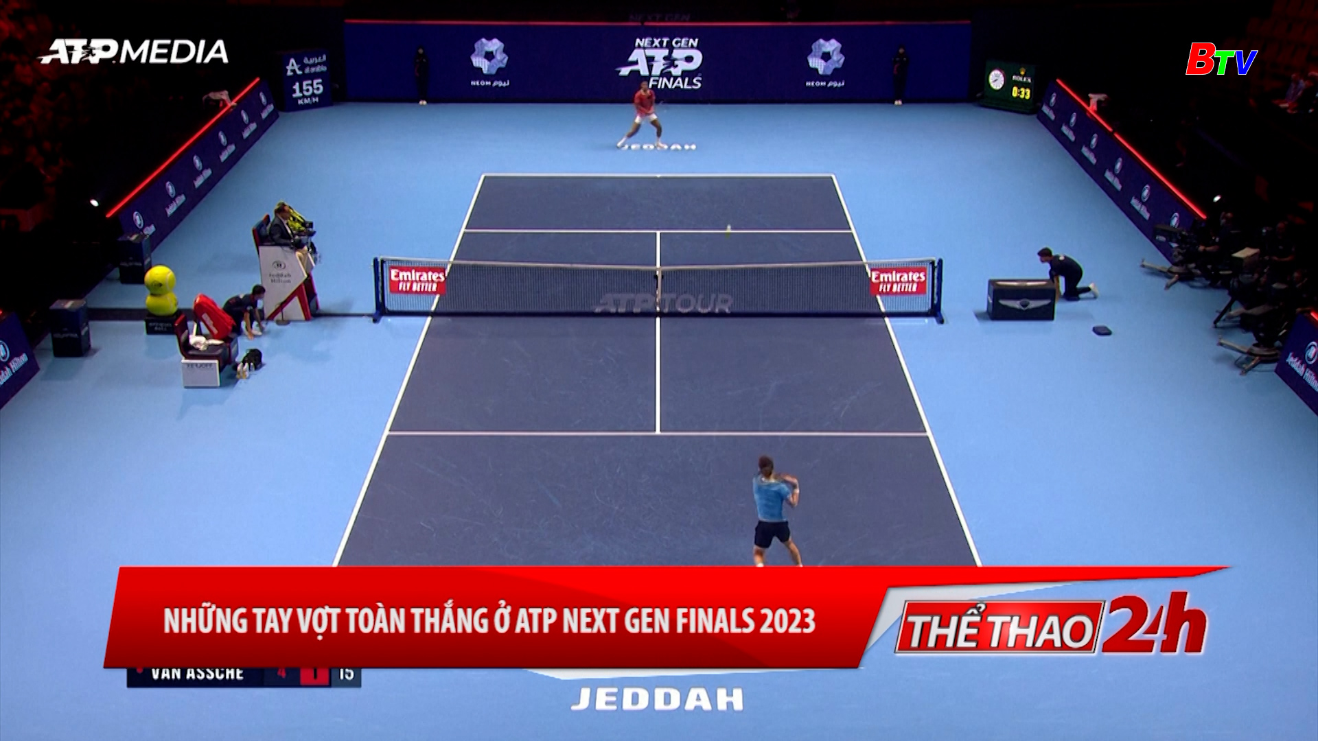 Những tay vợt toàn thắng ở ATP NEXT GEN FINAL 2023 | Tin Thể thao 24h